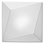 Ukiyo Square Acoustic Wall / Ceiling Light - White / White