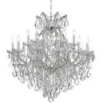 Maria Theresa Elegant Chandelier - Polished Chrome / Crystal