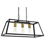 Resolute Linear Pendant - Black / Brass