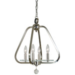 Triangulum Chandelier - Polished Nickel