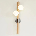 Willow Wall Sconce - White Oak / Brushed Stainless