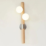 Willow Wall Sconce - White Oak / Brushed Stainless