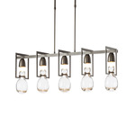 Apothecary Linear Pendant - Dark Smoke / Clear