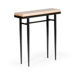 Wick Console Table - Black / Natural Maple