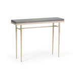 Wick Console Table - Soft Gold / Grey Maple