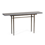 Wick XL Console Table - Bronze / Grey Maple