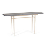 Wick XL Console Table - Soft Gold / Grey Maple