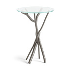 Brindille Accent Table - Natural Iron / Clear