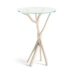 Brindille Accent Table - Soft Gold / Clear
