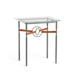 Equus Side Table - Dark Smoke / Natural Iron