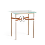 Equus Side Table - Soft Gold / Dark Smoke