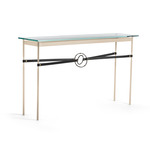 Equus Console Table - Soft Gold / Dark Smoke