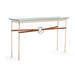 Equus Console Table - Soft Gold / Natural Iron