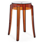 Charles Ghost Bar Stool - 2 Pack - Transparent Amber