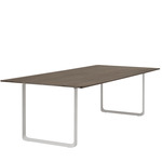 70/70 Dining Table - Gray / Solid Smoked Oak