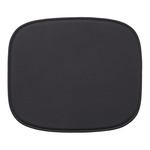 Fiber Chair Seat Pad - Black Leather