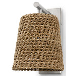 Green Oaks Wall Sconce - Pewter / Woven Natural