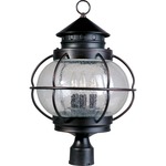 Portsmouth Outdoor Post Light - Oil Rubbed Bronze / Seedy Glass