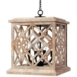 Coastal Living Chatham Pendant - Natural / Black