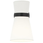 Clark Wall Sconce - Midnight Black / White Linen