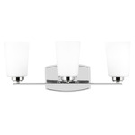 Franport Bathroom Vanity Light - Chrome / Etched White