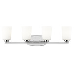 Franport Bathroom Vanity Light - Chrome / Etched White