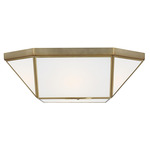 Morrison Ceiling Light Fixture - Satin Brass / Smooth White