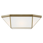 Morrison Ceiling Light Fixture - Satin Brass / Smooth White