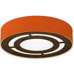 Cloie Ceiling Light Fixture - Walnut / Silk Orange