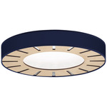 Arthur Ceiling Light Fixture - Birch / Linen Navy