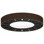 Arthur Ceiling Light Fixture - Ebony / Taffeta Bronze