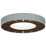 Arthur Ceiling Light Fixture - Walnut / Linen Grey