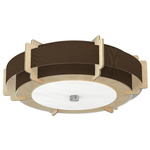 Truman Ceiling Light Fixture - Birch / Silk Chocolate