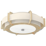 Truman Ceiling Light Fixture - Birch / Taffeta Ecru