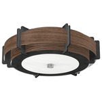 Truman Ceiling Light Fixture - Ebony / Walnut Veneer