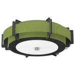 Truman Ceiling Light Fixture - Ebony / Silk Verde