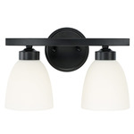 Jameson Bathroom Vanity Light - Matte Black / Soft White