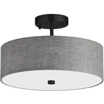 Everly Flush / Semi-Flush Ceiling Light - Black / Grey