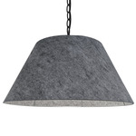 Brynn Pendant - Black / Grey Felt