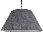 Brynn Pendant - Black / Grey Felt