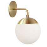 Dayana Wall Sconce - Aged Brass / Opal White