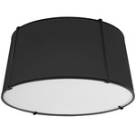 Trapezoid Tapered Ceiling Light - Black / Black