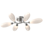 Fiori Semi Flush Ceiling Light - Beige Silver / Fiori White