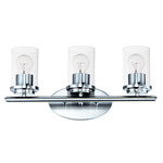 Corona Bathroom Vanity Light - Clear / Polished Chrome