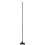 Snowball Floor Lamp - Black / Opal White