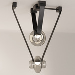 Etat-des-Lieux 2C Pendant - Black / Clear Grey