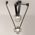 Etat-des-Lieux 2C Pendant - Black / Frosted Grey