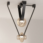 Etat-des-Lieux 2C Pendant - Black / Clear Amber