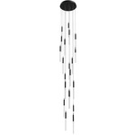 Main St Multi Light Pendant - Black / Frost