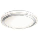 CFG13 Color Select Ceiling Light Fixture - Satin Nickel / White